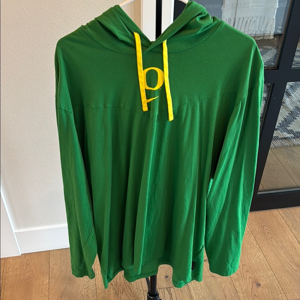 Nike Oregon Ducks Green Hoodie with Yellow Details